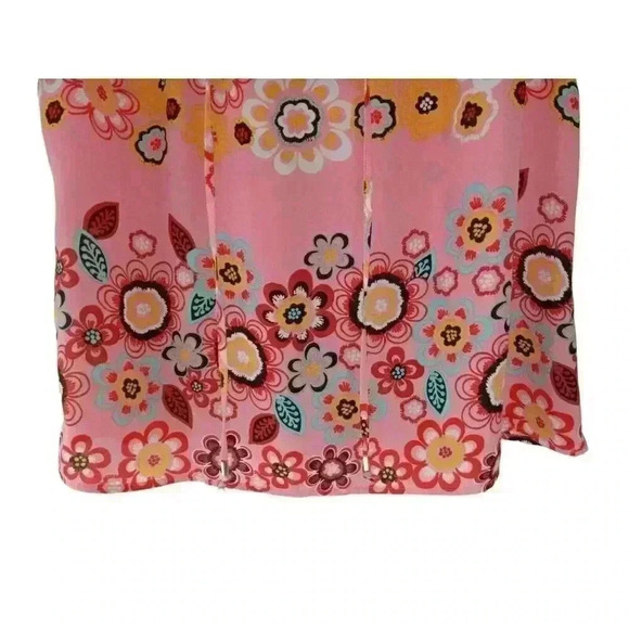 7th Avenue Design Studio New York & Co V-Neck Top Women's Size Large Front Tie - Picture 8 of 12